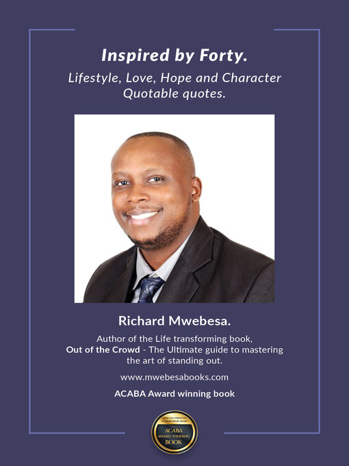 Title details for Inspired by Forty by RICHARD MWEBESA - Available